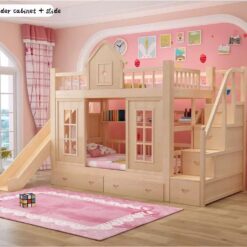 Giường ngôi nhà có cầu trượt 04