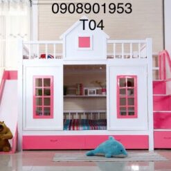 Giường ngôi nhà có cầu trượt 09