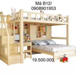 Giường Tầng Đa Năng Kết Hợp Bàn Học Thông Minh 17